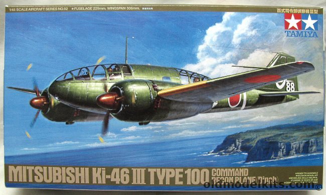 Tamiya 1/50 Mitsubishi Ki-46 III Type 100 Dinah, 61092-2600 plastic model kit